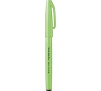 Pentel SES15C-FKX Brush Sign Pen - Rotulador de punta (10 unidades), color verde neón