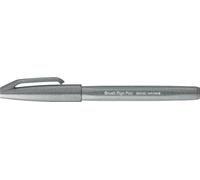Pentel Bolígrafo punta de fibra tipo pincel SES15C-N Gris 1 unidad