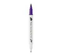 Pentel SESW30C-T108E Brush Sign Pen Twin - Rotulador con dos puntas flexibles, tinta a base de agua, color morado