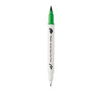 Pentel SESW30C-T111E Brush Sign Pen Twin - Rotulador con dos puntas flexibles, tinta a base de agua, color verde claro