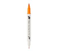 Pentel SESW30C-T113E Brush Sign Pen Twin - Rotulador con dos puntas flexibles, tinta a base de agua, color ocre
