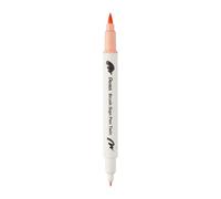 Pentel SESW30C-T116E Brush Sign Pen Twin - Rotulador con dos puntas flexibles, tinta a base de agua, color naranja pálido