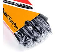 Pentel Signo Pluma, Fiber-Tipped, Tinta Negra , Caja de 12 (S520-A)