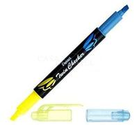 'Pentel slw8 de GS Marcadores"Twin Checker, 2 puntas, Amarillo/Azul