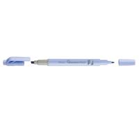 Pentel Subrayador SLW11P-CE Illumina Flex en tonos pastel con doble punta para resaltar, subrayar, marcar y acentuar, forma delgada, color azul, 1 unidad.