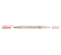 Pentel Subrayador SLW11P-FE Illumina Flex en tonos pastel con doble punta para resaltar, subrayar, marcar y acentuar, forma delgada, color naranja, 1 unidad.
