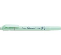 Pentel Subrayador SLW11P-KE Illumina Flex en tonos pastel con doble punta para resaltar, subrayar, marcar y acentuar, forma delgada, color verde, 1 unidad.