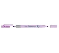 Pentel Subrayador SLW11P-VE Illumina Flex en tonos pastel con doble punta para resaltar, subrayar, marcar y acentuar, forma delgada, color violeta, 1 unidad.