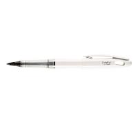 Pentel Tradio - Rotulador con punta de fieltro (tinta negra), color blanco
