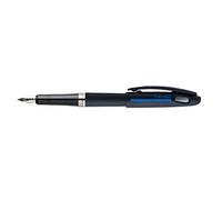 Pentel Tradio TRF99A-C - Pluma estilográfica de gama Sport Chic, cuerpo negro mate, tinta azul recargable, color Negro