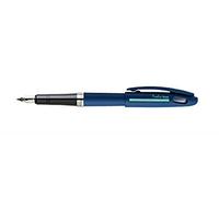 Pentel Tradio TRF99A-C - Pluma estilográfica de gama Sport Chic, cuerpo negro mate, tinta azul recargable, color azul ocuro