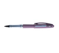 Pentel Tradio TRJ99A-A - Rotulador estilográfico de gama Sport Chic, cuerpo negro mate, tinta negra recargable, color malva