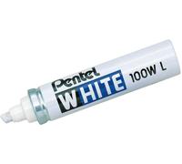 Pentel X100WL, rotulador permanente blanco, modelo X100W, punta cónica, color blanco