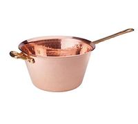 Pentole Agnelli ALCM165M26 Caldero de cobre con mango de latón, 26 cm