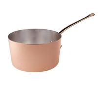 Pentole Agnelli ALCU105F18 Cacerola alta de cobre estañado con 1 manija, 18 cm