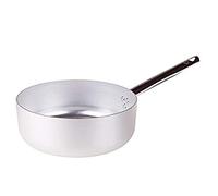 Pentole Agnelli ALMA10720 Cacerola Baja con Mango de Acero, Aluminio Profesional 3 mm, 20 cm