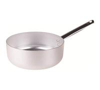 Pentole Agnelli ALMA10728 Cacerola Baja con Mango de Acero, Aluminio Profesional 3 mm, 28 cm
