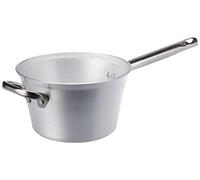 Pentole Agnelli ALMR65B18 - Olla para polenta, de aluminio, con mango de acero inoxidable, plata, 18 cm, 2 L