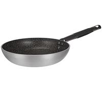 Pentole Agnelli ALSA111BBINF20 Sartén de aluminio con avellanado bajo infinito, con mango tubular de acero inoxidable "Cool", 20 cm, plateado
