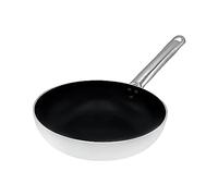 Pentole Agnelli ALSA111BS28 Platino alto avellanado de platino para saltar, con mango tubular de acero inoxidable, 28 cm, plata