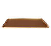 Pentole Agnelli Bandeja anodizada, aluminio, dorado, 22,5 x 22,5 x 1,5 cm