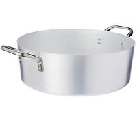 - Pentole Agnelli - Cacerola Baja de Aluminio - INOX con 2 Asas