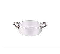 Pentole Agnelli - Cacerola Baja de Aluminio - INOX con 2 Asas