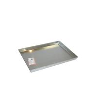 Pentole Agnelli COAL49/360 Bandeja rectangular baja para hornear, aluminio, gris, 60 x 40 cm