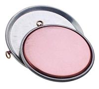 Pentole Agnelli COCU43/370 Pastel de farinata martillado cónico Estaño con borde de cobre estañado, Altura 2 cm, Diámetro 70 cm
