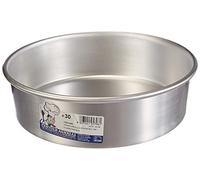 Pentole Agnelli FAMA43/830 Molde para pasteles cónico con borde, Aluminio, 30 X 30 X 8 cm