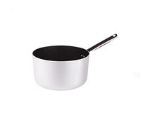 Pentole Agnelli Ollas Platinum Cacerola Alta de Aluminio, con Mango Tubular de Acero Inoxidable, Plata, 18 cm