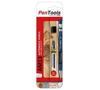 PenTools by Pentel Portaminas AM13 de 1,3 mm de grosor de trazo para artesanos y carpinteros, incluye 8 minas finas, VE