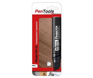 PenTools by Pentel Rotulador permanente N50XL con punta biselada extra ancha (trazo de 7,0 a 17,0 mm) para marcas grandes (1 unidad), color negro