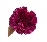 Peonía flamenca buganvilla grande para feria y romería, complemento de cabello, con medidas de 17cm de largo