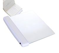 Peosaard Luces para Libros para Leer en la Cama por la Noche, Luces para Libros para Leer por la Noche, luz de Libro Plana LED Transparente de 6, 7 x 5, 7, Panel de marcapáginas inalámbrico