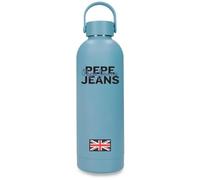 Pepe Jeans Abbey Seldon Botella de Acero Inoxidable Azul con Capacidad para 500ml y Medidas 7 x 23 cms Acero Inoxidable by Joumma Bags