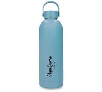 Pepe Jeans Aris Botella de Acero Inoxidable Azul con Capacidad para 500ml y Medidas 7 x 23 cms Acero Inoxidable by Joumma Bags
