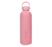 Pepe Jeans Aris Botella de Acero Inoxidable Rosa con Capacidad para 500ml y Medidas 7 x 23 cms Acero Inoxidable by Joumma Bags