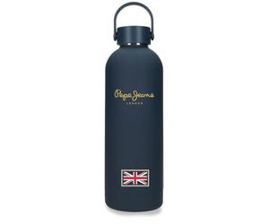 Pepe Jeans Arwyn Botella de Acero Inoxidable Azul 7,4x23,5x7,4 cms Acero Inoxidable by Joumma Bags