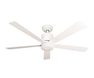 Pepeo GmbH Tibu blanco Ventilador de techo Tibu 132 cm blanco con control remoto e iluminación LED regulable