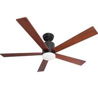Pepeo GmbH Ventilador de techo de bajo consumo Tibu, 132 cm, con control remoto e iluminación LED