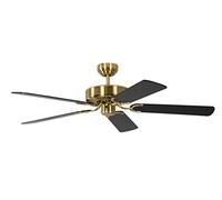 Pepeo GmbH Ventilador de techo Potkuri Latón satinado/negro 132 cm (13332010132_v3)