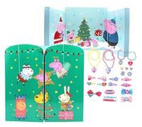 Peppa Pig - Calendario de Adviento con joyas y accesorios para el pelo, 28 x 7 x 28 cm