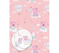 Peppa Pig Papel de Regalo, 2 Hojas y 2 Etiquetas, Papel Oficial Peppa Pig