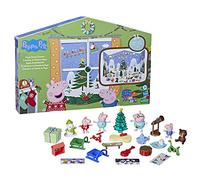Peppa Pig Peppa's Calendario de Adviento de juguete, 45 x 91 cm (abierto); 24 artículos incluyen 4 figuras familiares navideñas; a partir de 3 años