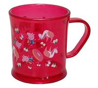 Peppa Pig, Vaso de Desayuno, Vaso Traslúcido, Color Rosa con Unicornios (CyP Brands)
