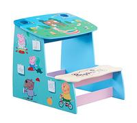 Peppa Pig Wooden Play Desk, Chalk Board and Storage Compartment. Made from FSC Certified Wood.