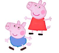 Peppa Pig y George Pack de Globos Silueta Gigante Tamaño Extra XL Cumpleaños Decoración Fiestas
