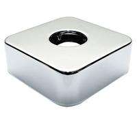 Pepte 642896614031 - Roseta con tapa de roseta (A123), color plateado