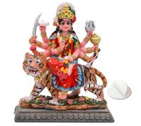 Pequeña Estatua de Maa Durga Mata - Escultura Durga de 4.1 Pulgadas de Alto, Diosa hindú Murti, artículo para casa, Oficina, Templo, mandir, Altar, puja, Diwali, Regalos, decoración Diwali